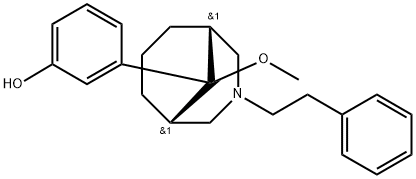 3-[(9-SYN)-9-甲氧基-3-(2-苯乙基)-3-氮杂双环[3.3.1]壬烷-9-基]苯酚