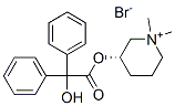 Piperidinium, 3-[(hydroxydiphenylacetyl)oxy]-1,1-dimethyl-, bromide, (R)-