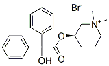 Piperidinium, 3-[(hydroxydiphenylacetyl)oxy]-1,1-dimethyl-, bromide, (S)-