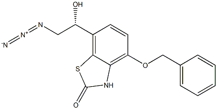 7-[(1R)-2-azido-1-hydroxyethyl]-4-(benzyloxy)-1,3-benzothiazol-2(3H)-one