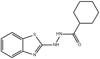 CYCLOHEXANECARBOXYLIC ACID, 2-(2-BENZOTHIAZOLYL)HYDRAZIDE