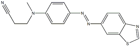 6-(4-(N-2-cyanoethyl-N-methylamino)phenylazo)benzothiazole