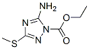 1H-1,2,4-Triazole-1-carboxylicacid,5-amino-3-(methylthio)-,ethylester(9CI)
