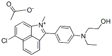 6-chloro-2-[4-[ethyl(2-hydroxyethyl)amino]phenyl]-1-methylbenz[cd]indolium acetate
