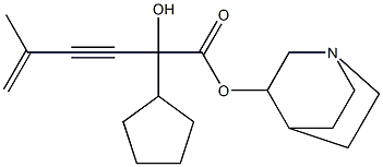 α-(3-Methyl-3-buten-1-ynyl)-α-hydroxycyclopentaneacetic acid 3-quinuclidinyl ester