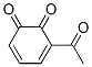 3,5-Cyclohexadiene-1,2-dione, 3-acetyl- (9CI)