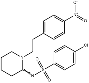 4-氯-N-[1-[2-(4-硝基苯基)乙基]-2-亚哌啶基]苯磺酰胺