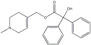 1,2,3,6-Tetrahydro-1-methyl-4-pyridinemethanol α-hydroxy-α,α-diphenylacetate