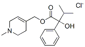 (1-methyl-5,6-dihydro-2H-pyridin-4-yl)methyl 2-hydroxy-3-methyl-2-phen yl-butanoate chloride