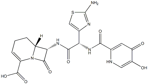 (6R,7S)-7α-[[(S)-(2-Amino-4-thiazolyl)[[[(1,4-dihydro-5-hydroxy-4-oxopyridin)-2-yl]carbonyl]amino]acetyl]amino]-8-oxo-1-azabicyclo[4.2.0]oct-2-ene-2-carboxylic acid