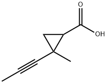 Cyclopropanecarboxylic acid, 2-methyl-2-(1-propynyl)- (7CI)