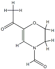 4H-1,4-Oxazine-4-carboxaldehyde, 6-acetyl-2,3-dihydro- (9CI)