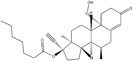 10-hydroperoxy-7-methylnorethindrone 17-heptanoate
