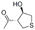 Ethanone, 1-(tetrahydro-4-hydroxy-3-thienyl)-, trans- (9CI)