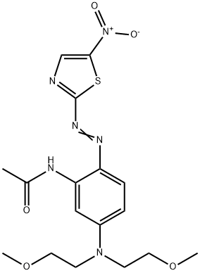 5'-[Bis(2-methoxyethyl)amino]-2'-(5-nitrothiazol-2-ylazo)acetanilide