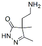 3H-Pyrazol-3-one,  4-(2-aminoethyl)-2,4-dihydro-4,5-dimethyl-