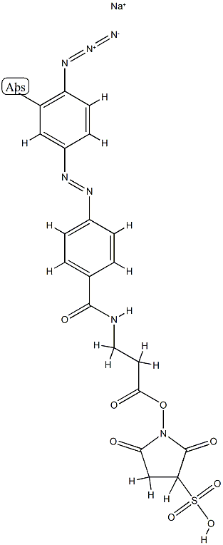 N-(4-(4-azido-3-iodophenylazo)benzoyl)-3-aminopropyl-N'-oxysulfosuccinimide ester
