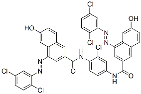 2-Naphthalenecarboxamide, N,N'-(2-chloro-1,4-phenylene) bis[4-[(2,5-dichlorophenyl)azo]-6-hydroxy-