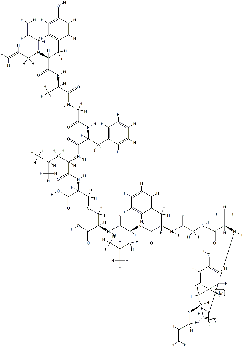 enkephalin-Leu, N,N-diallyl-Ala(2)-bis(cystine)(6)-