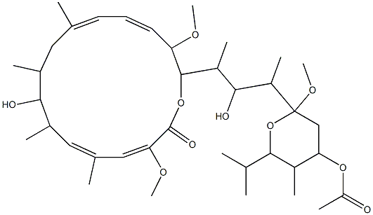 19-O-Methyl-21-O-acetyl-21-O-de(3-carboxy-1-oxo-2-propenyl)-2-demethyl-2-methoxy-24-methylhygrolidin