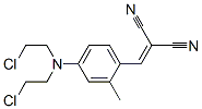 2-[[4-[bis(2-chloroethyl)amino]-2-methyl-phenyl]methylidene]propanedin itrile