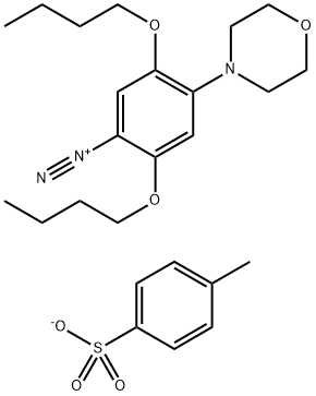 Benzenediazonium, 2,5-dibutoxy-4-(4-morpholinyl)-, salt with 4-methylbenzenesulfonic acid (1:1)