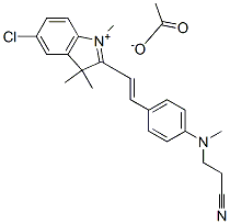 5-chloro-2-[2-[4-[(2-cyanoethyl)methylamino]phenyl]vinyl]-1,3,3-trimethyl-3H-indolium acetate