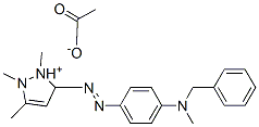 5-[[4-(benzylmethylamino)phenyl]azo]-1,2,3-trimethyl-1H-pyrazolium acetate
