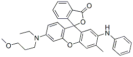 2'-Anilino-6'-[N-ethyl-N-(3-methoxypropyl)amino]-3'-methylspiro[phthalide-3,9'-[9H]xanthene]