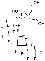 (4,4,5,5,6,6,7,7,8,8,9,9,10,10,11,11,11-heptadecafluoro-2-hydroxyundecyl)bis(2-hydroxyethyl)methylammonium iodide
