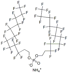 ammonium bis[3,3,4,4,5,5,6,6,7,7,8,8,9,9,10,10,11,11,12,12,12-henicosafluorododecyl] phosphate