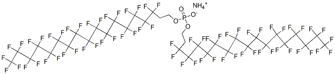 ammonium bis[3,3,4,4,5,5,6,6,7,7,8,8,9,9,10,10,11,11,12,12,13,13,14,14,15,15,16,16,17,17,18,18,18-tritriacontafluorooctadecyl] phosphate