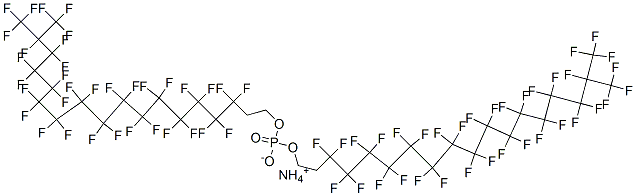 ammonium bis[3,3,4,4,5,5,6,6,7,7,8,8,9,9,10,10,11,11,12,12,13,13,14,14,15,15,16,16,17,18,18,18-dotriacontafluoro-17-(trifluoromethyl)octadecyl] phosphate