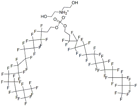 bis(2-hydroxyethyl)ammonium bis[3,3,4,4,5,5,6,6,7,7,8,8,9,9,10,10,11,11,12,12,13,13,14,14,15,16,16,16-octacosafluoro-15-(trifluoromethyl)hexadecyl] phosphate