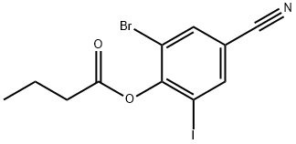 2-bromo-4-cyano-6-iodophenyl butyrate