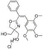 2-[1-phenyl-2-(2,4,5-trimethoxyphenyl)vinyl]-2-oxazoline-4,4-dimethanol hydrochloride
