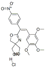 2-[1-(4-nitrophenyl)-2-(2,4,5-trimethoxyphenyl)vinyl]-(5H)-oxazole-4,4-dimethanol hydrochloride