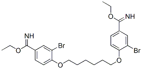 diethyl 4,4'-[hexamethylenebis(oxy)]bis[3-bromobenzimidate]