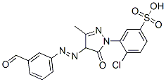 4-chloro-3-[4-[(3-formylphenyl)azo]-4,5-dihydro-3-methyl-5-oxo-1H-pyrazol-1-yl]benzenesulphonic acid