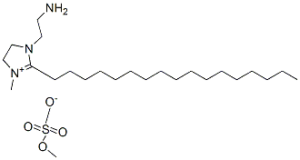 1-(2-aminoethyl)-2-heptadecyl-4,5-dihydro-3-methyl-1H-imidazolium methyl sulphate