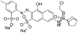 disodium 7-[[[6-[(2-chloroethyl)sulphonyl]bicyclo[2.2.1]hept-2-yl]carbonyl]amino]-4-hydroxy-3-[(4-methyl-2-sulphonatophenyl)azo]naphthalene-2-sulphonate