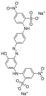 disodium 2-[[4-[[2-hydroxy-5-[(4-nitro-2-sulphonatophenyl)amino]phenyl]azo]phenyl]amino]-5-nitrobenzenesulphonate