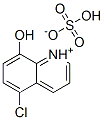 5-chloro-8-hydroxyquinolinium hydrogen sulphate