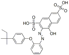 4-hydroxy-3-[[2-[4-(tert-pentyl)phenoxy]phenyl]azo]naphthalene-2,7-disulphonic acid