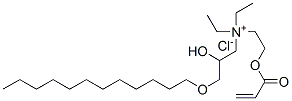[3-(dodecyloxy)-2-hydroxypropyl]diethyl[2-[(1-oxoallyl)oxy]ethyl]ammonium chloride