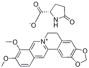5,6-dihydro-9,10-dimethoxybenzo[g]benzo-1,3-dioxolo[5,6-a]quinolizinium 5-oxo-L-prolinate