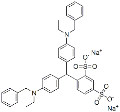 disodium 4-[bis[4-[ethyl(phenylmethyl)amino]phenyl]methyl]benzene-1,3-disulphonate