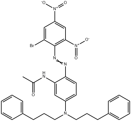 N-[5-[bis(3-phenylpropyl)amino]-2-[(2-bromo-4,6-dinitrophenyl)azo]phenyl]acetamide