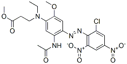 methyl N-[5-(acetylamino)-4-[(2-chloro-4,6-dinitrophenyl)azo]-2-methoxyphenyl]-N-ethyl-beta-alaninate