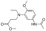 methyl N-[5-(acetylamino)-2-methoxyphenyl]-N-ethyl-beta-alaninate